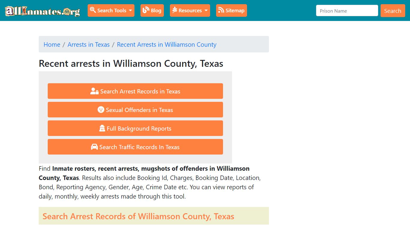 Recent arrests in Williamson County, Texas | Mugshots, Rosters, Inmates ...