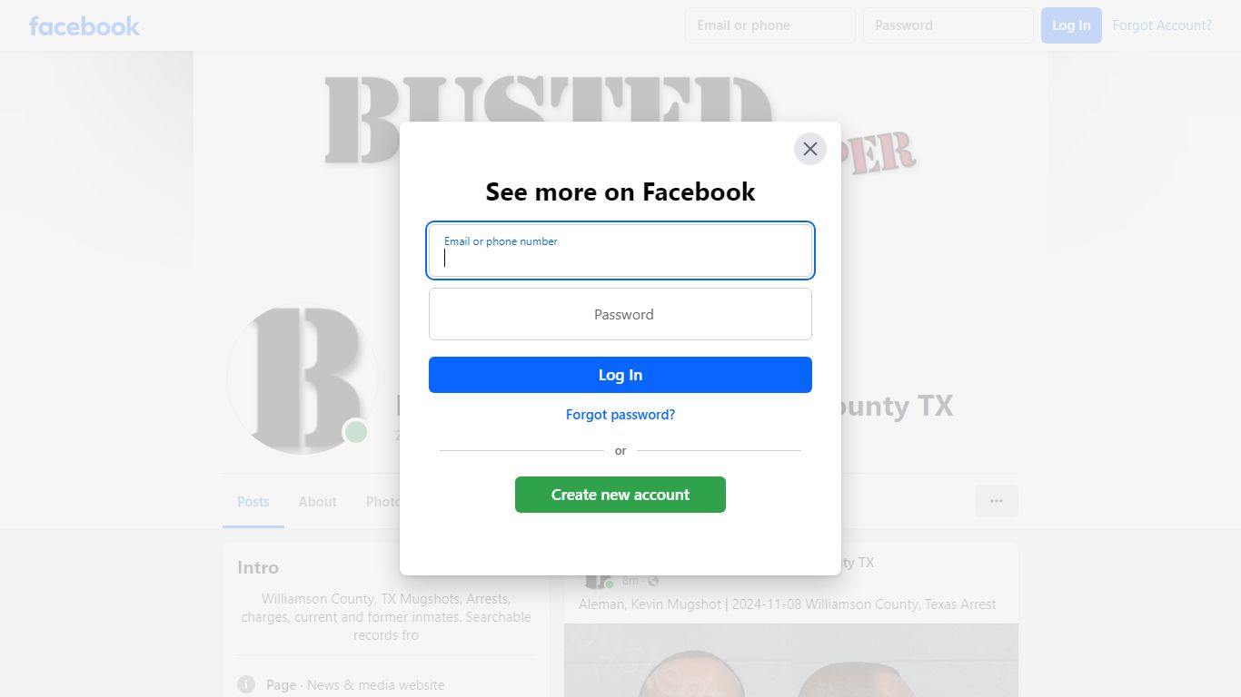 BustedNewspaper Williamson County TX - Facebook